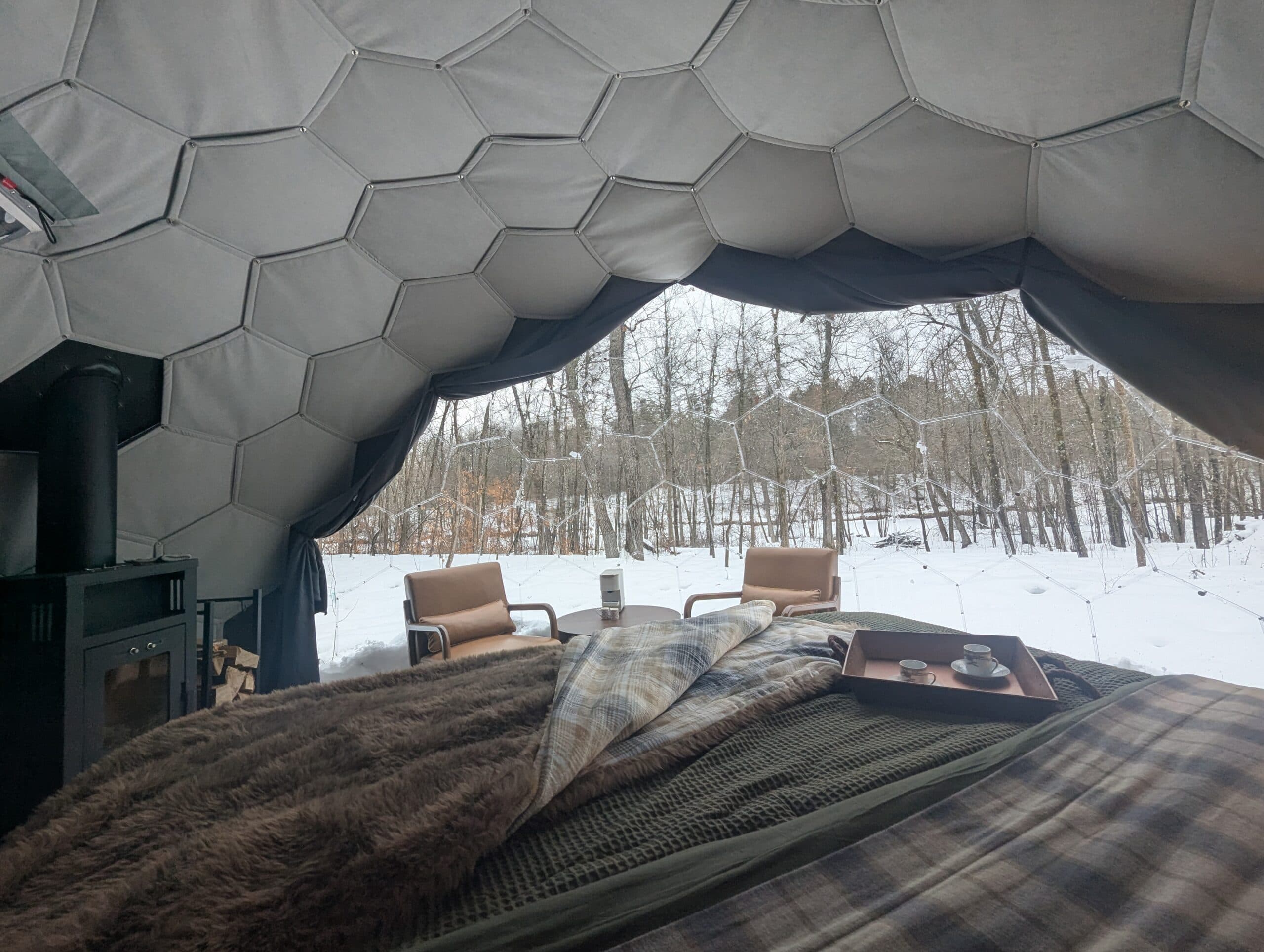 Wide landscape view of Cuyuna Crossing property